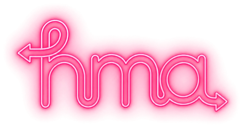 hma, the Hit My Algo neon logo